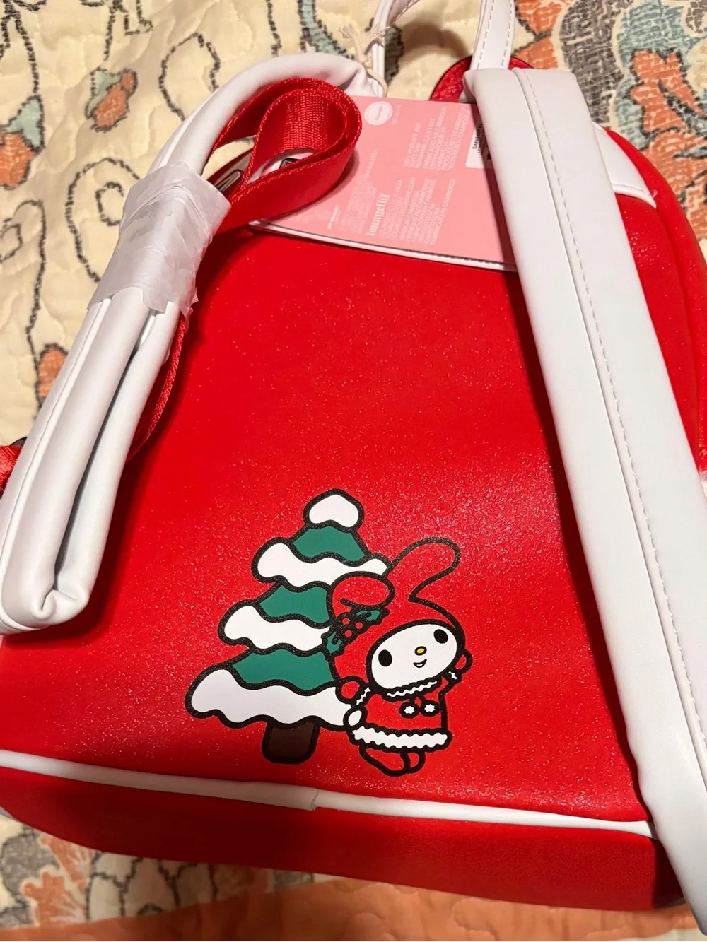 Loungefly Sanrio Red My Melody Holiday Mini Backpack